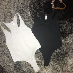 2 American Apparel Jersey Tank Bodysuit size large